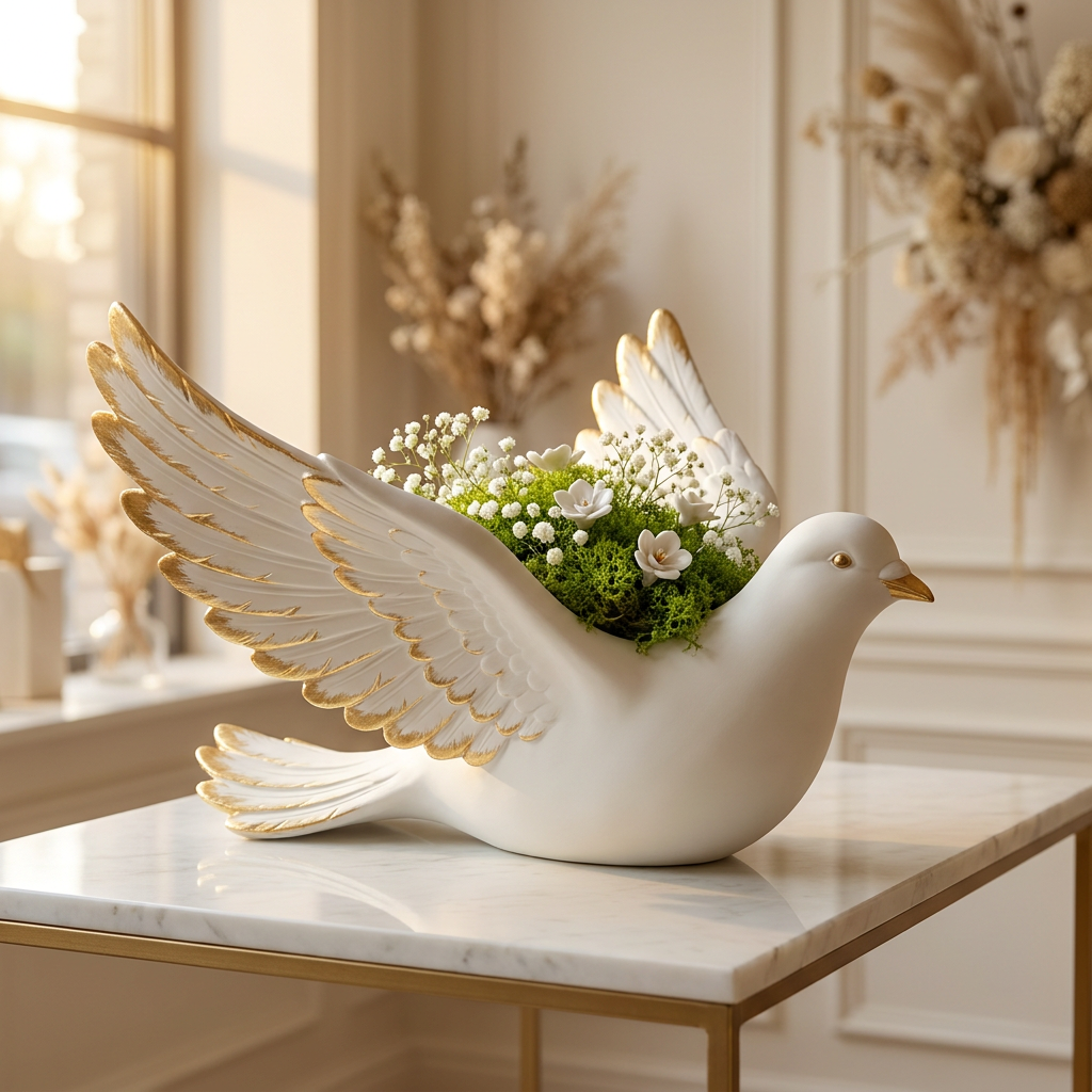 Dove Flower Pot
