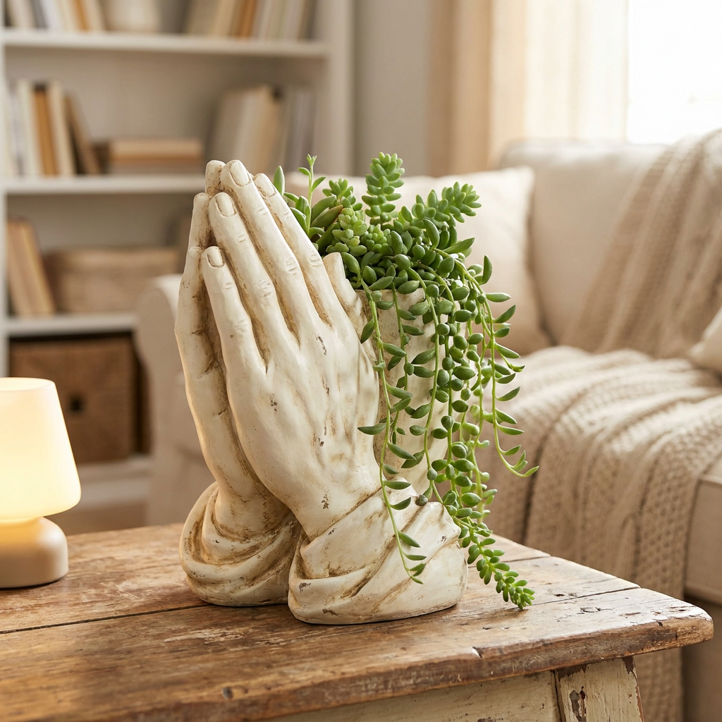 Praying Flower Pot